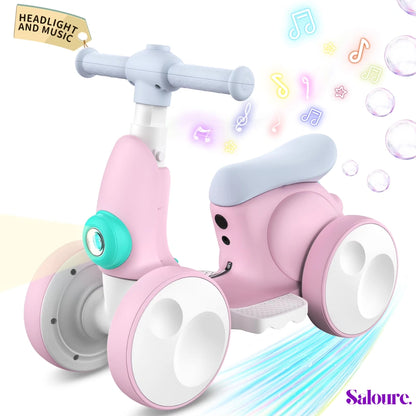 Saloure™ - Baby Balance Bike With Bubble Machine