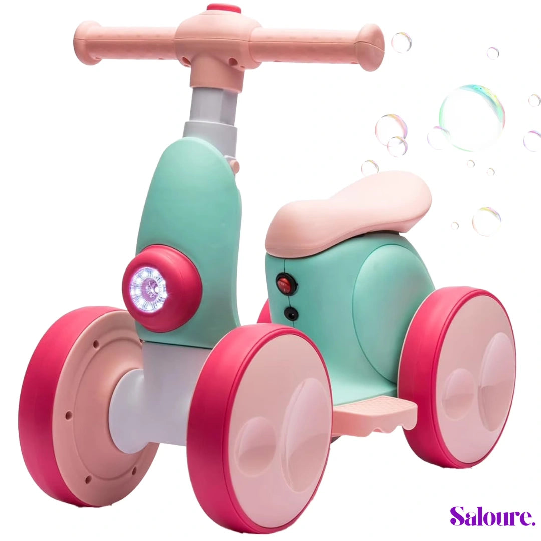 Saloure™ - Baby Balance Bike With Bubble Machine
